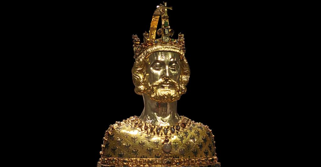 Quelle est l'histoire de l'empire de Charlemagne ? Ici, un buste de Charlemagne. © Beckstet, <em>Wikimedia Commons</em>, CC by-sa 3.0
