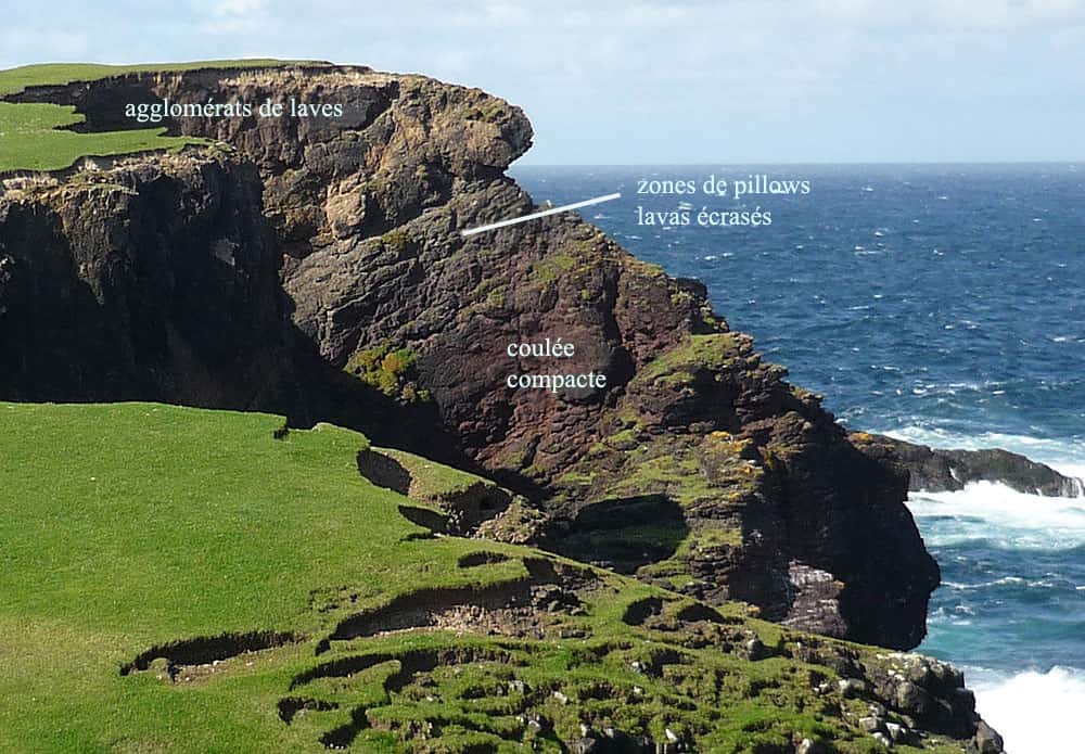 Le site de Calders Geo, à Eshaness, sur l'île Shetland (Northmavine). © Claire Konig, DR