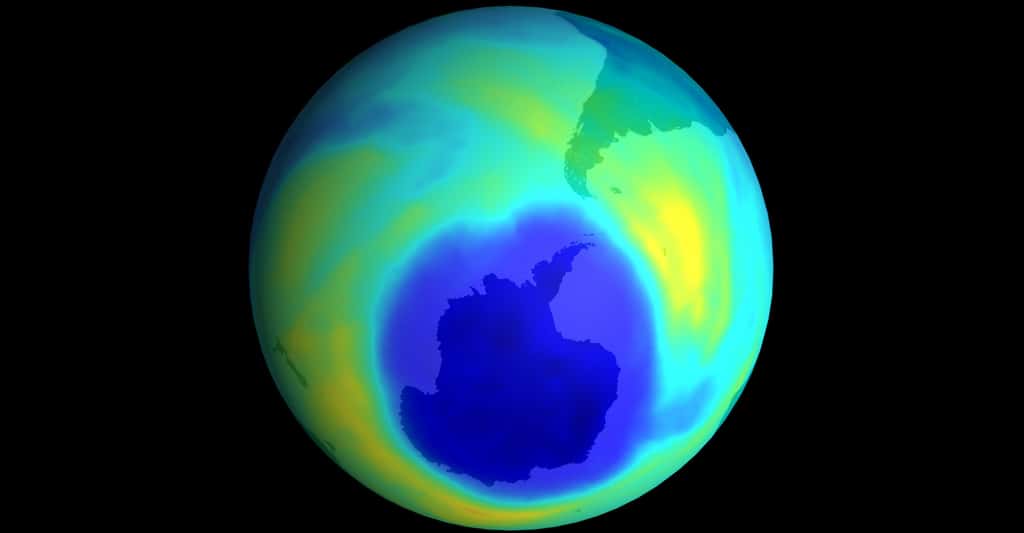 Trou dans la couche d'ozone. © NASA Domaine public