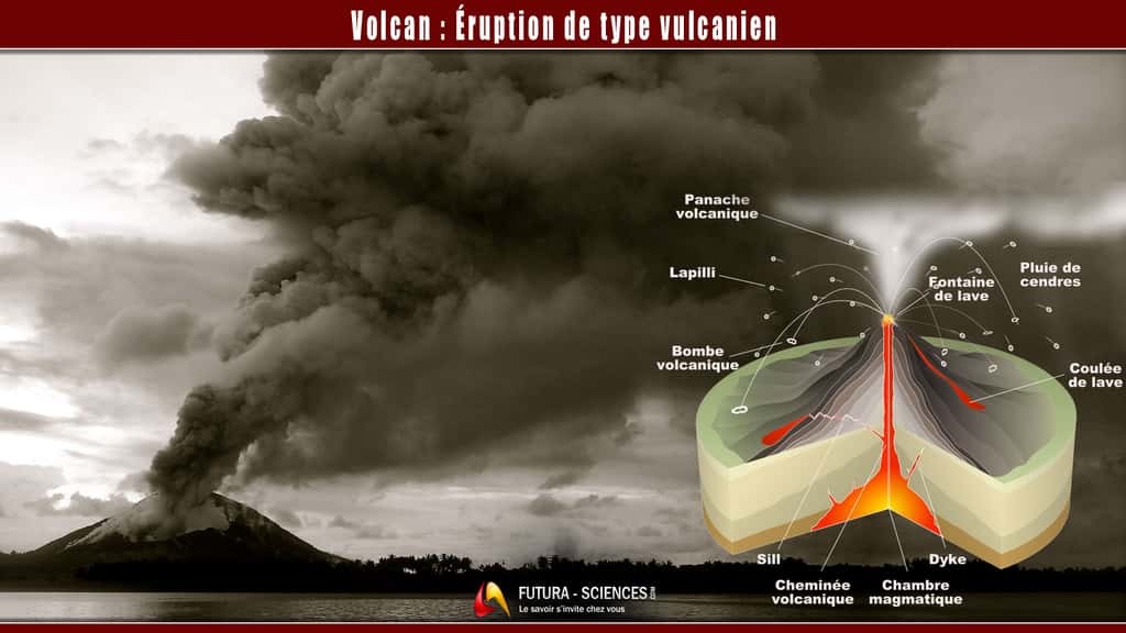 Éruption vulcanienne.© Sémhur, Taro Taylor, CC by-sa 3.0