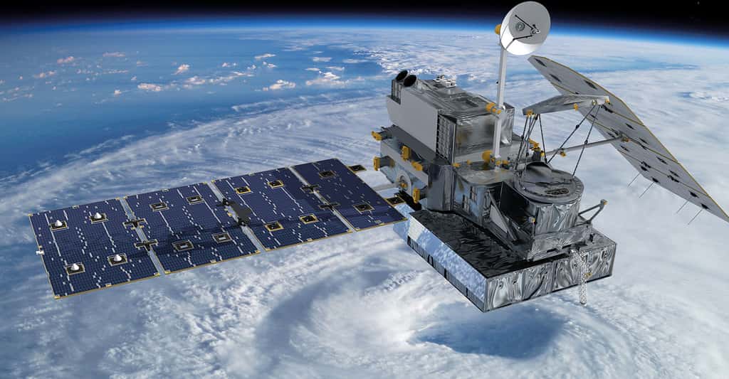 Satellite GPM chargé d'établir les normes pour les mesures de précipitations et d'observer les pluies et chutes de neige dans le monde toutes les trois heures. © Nasa, DP