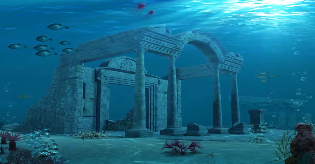 Atlantis, ruines antiques vue d'artiste. © ratpack223, Fotolia