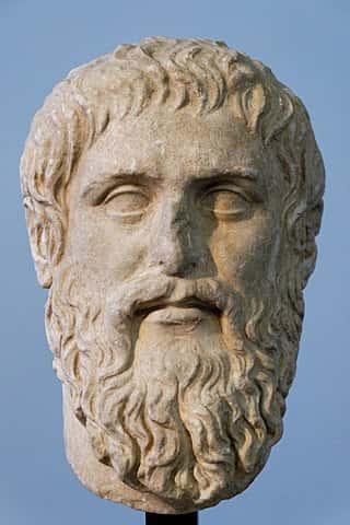 Copie du portrait de Platon exécuté par Silanion pour l'Académie d'Athènes vers 370 av. J.-C. © Marie-Lan Nguyen, <em>Wikimedia Commons</em>, CC by 2.5