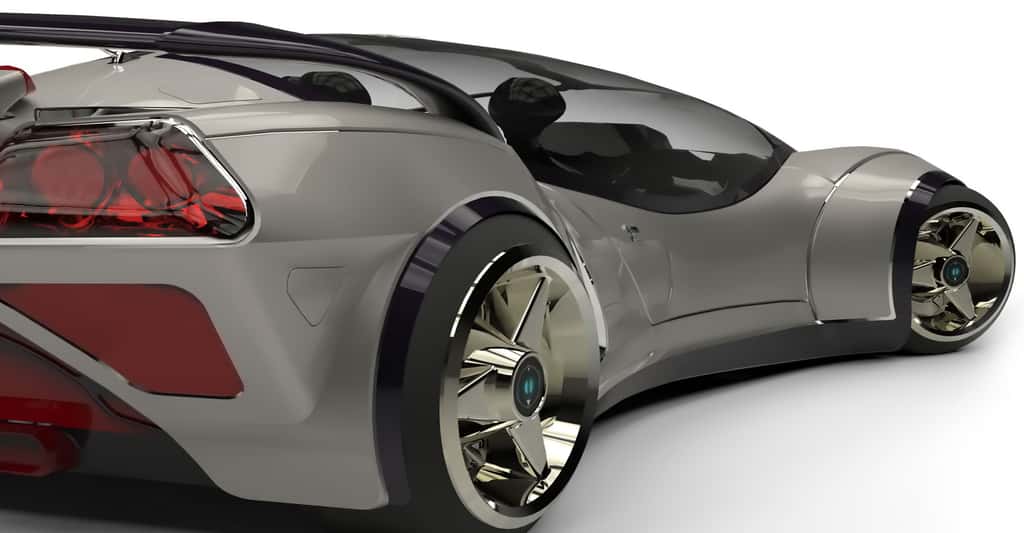 Concept car d'une voiture du futur. © DM7, Shutterstock