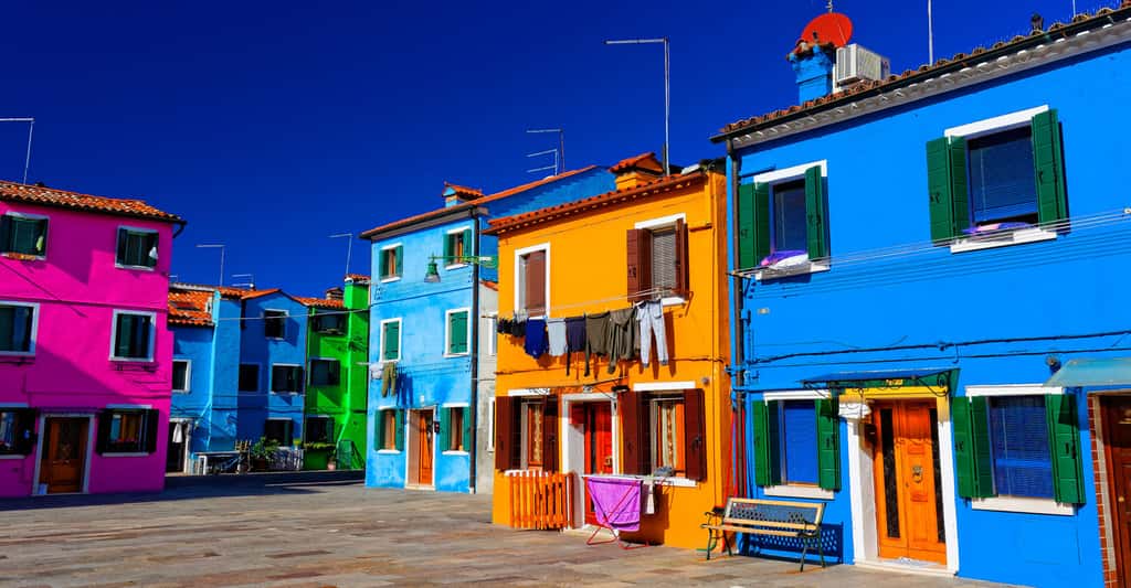 La couleur est partout. Ici des maisons typiques très colorées à Burano, en Italie. © Alexandre Poncet, CC by-nc 2.0