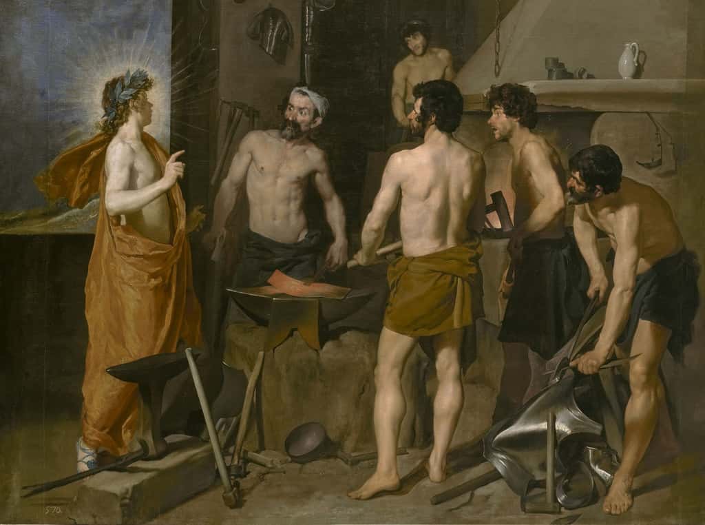 Diego Velasquez « Les forges de Vulcain ». © Musée du Prado, <em>wikimedia commons</em>, DP