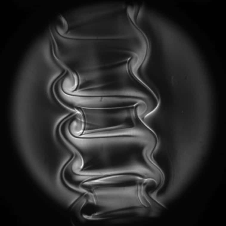 Les courants en forme d'anneaux décrits par l'instabilité de Taylor-Couette. © DR 