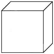 Représentation d'un hexagone au moyen de la perspective. © DR