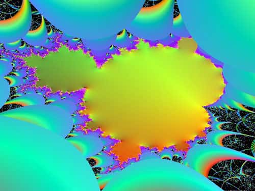 Ensemble de Mandelbrot, représentant le plus connu des fractales. © avi kedmi  Domaine public