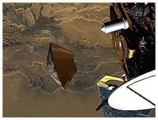 La séparation des sondes Mars Express et Beagle 2<br />crédit ESA