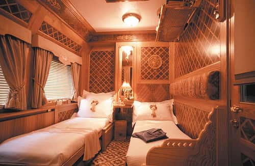 Confort à l'intérieur d'une cabine de luxe du Pullman. © Train Chartering and Private Rails cars, Flickr, CC by-nc-sa 2.0