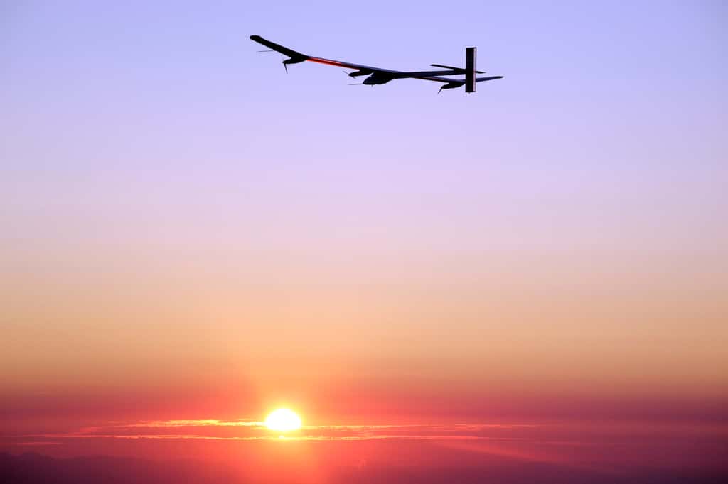 Le premier vol de nuit reste une étape clé das le développement du projet de Solar Impulse. © Solar Impulse, Stéphane Gros