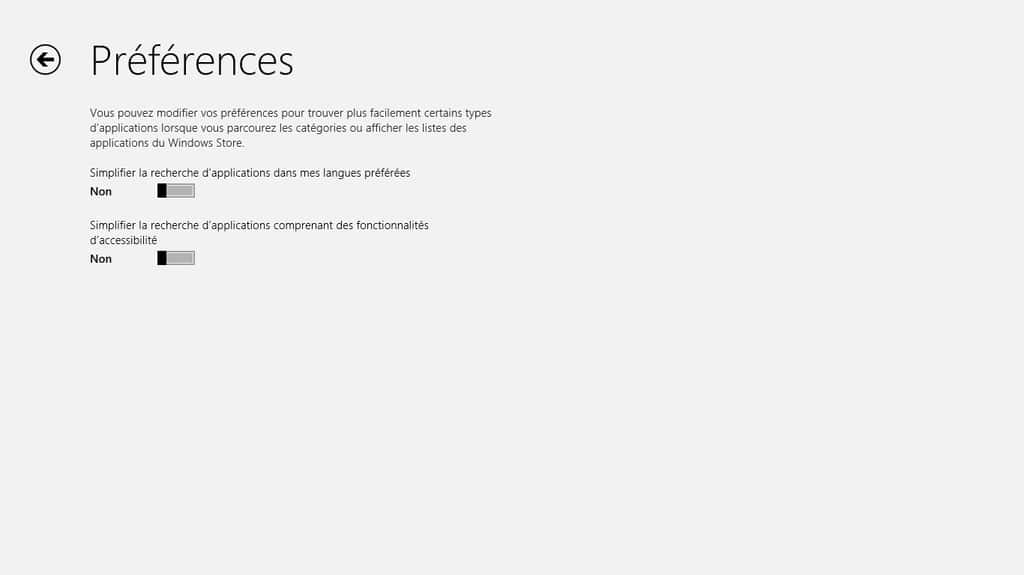 Pour disposer de plus d’applications au sein du Windows Store de Microsoft, vous pouvez choisir d’afficher celles d'une liste complète non restreinte à celles proposées uniquement en français. © Futura-Sciences