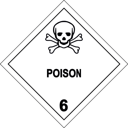 Dès la Préhistoire, l'Homme s'est servi des poisons pour se débarrasser de rivaux. Ci-dessus, le label désignant un produit toxique. © WB, Wikimedia Commons, CC by-sa 3.0