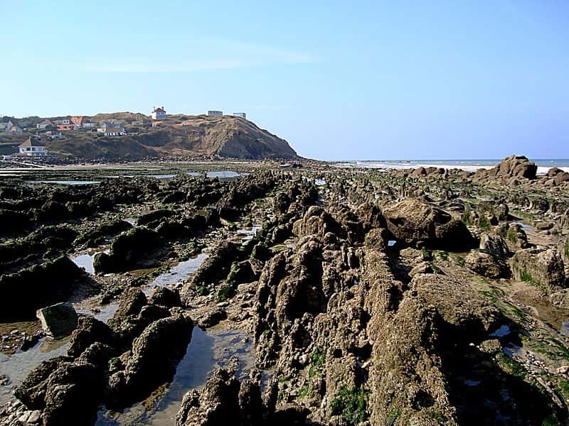 Le cap Gris-Nez, situé à 34 km de Douvres, est le point du littoral français le plus proche de l’Angleterre. © Velvet, Wikimedia Commons, GNU 1.2