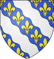 Blason des Yvelines. Les bandes ondées d’argent symbolisent la Seine et l’Oise, qui se rejoignent à Conflans-Sainte-Honorine. © Spedona, Wikimedia Commons, GNU 1.2