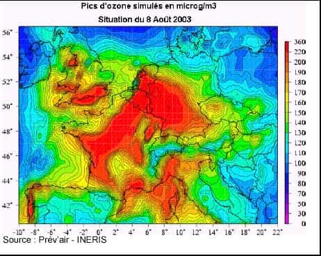 La pollution par l'ozone au cours de l'été 2003 : un phénomène européen