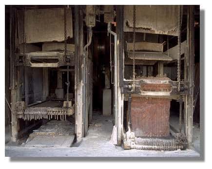 Châssis de scie multilames Décamps en 1993, marbrerie Yelmini Artaud (autrefois Célard), Saint-Amour - Photo : Inv. Y. Sancey - &copy; Inventaire général, ADAGP, 1993 
