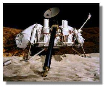 Viking Lancer. Les engins sur Mars se suivent pour trouver des traces de vie. Le dernier en date est le rover Curiosity, qui a atterri en août 2012 sur la Planète rouge. © Nasa 