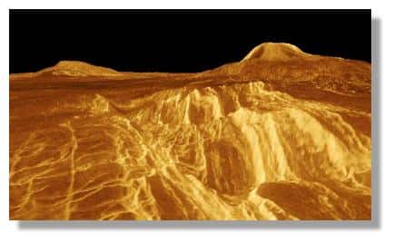 Surface de Vénus - &copy; Nasa