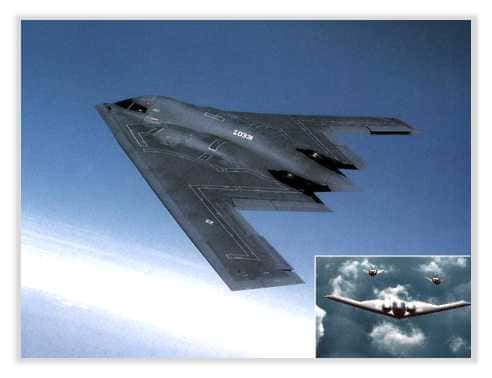 Avions bombardiers furtifs B2 <br />© Documents A.F.Link 