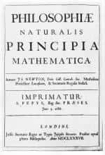 Newton énonce ses « trois principes de la mécanique » dans ses <em>Principes mathématiques de philosophie naturelle</em>, publiés en 1686. © DR