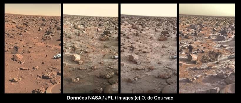 Mars : la grande variabilité des couleurs