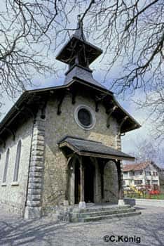 L'église d'Eysins en Suisse, un gîte pour les chauves-souris. © C. König, tous droits réservés