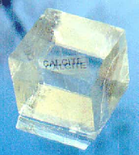 Calcite <em>ice spath Iceland</em>.