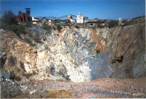 Le site de Tsumeb était un site d'extraction minière. Il a fermé en 1996. © DR