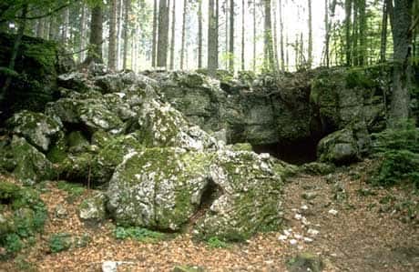 La grotte préhistorique de Prélétang (Presles, Vercors). © DR