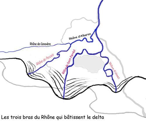 Formation du delta du Rhône il y a 5.000 ans. © DR, reproduction et utilisation interdites