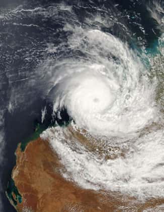Cyclone en Australie de l'ouest. © DR, reproduction et utilisation interdites