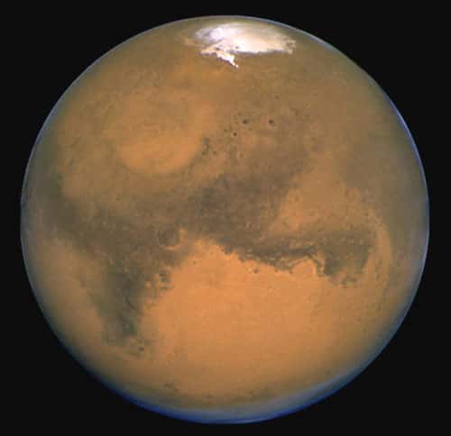 Mars vue par le télescope spatial Hubble. © Nasa, télescope spatial Hubble - Reproduction et utilisation interdites