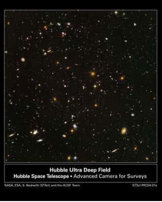 Figure 7 : Image la plus profonde du ciel réalisée par le télescope spatial Hubble. © Domaine public