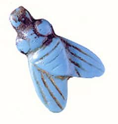 Amulette en forme de mouche, Égypte ancienne (époque indéterminée). © DR - Reproduction et utilisation interdites 