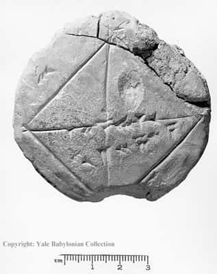 La tablette YBC 7289. © Yale Babylonian Collection