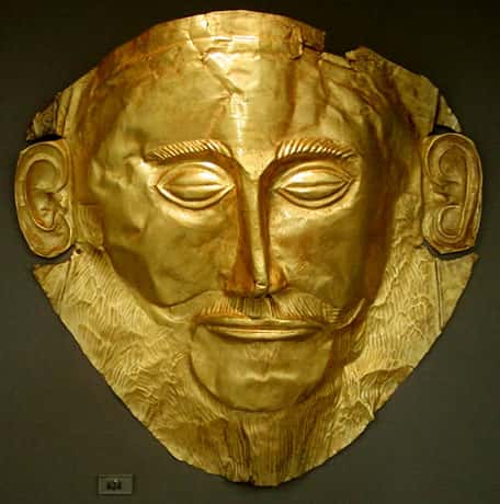 Masque d'Agamemnon, Musée national d'archéologie, Athènes.