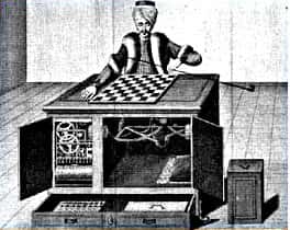L'automate joueur d'échec de von Kempelen. © DR