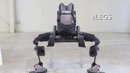 eLegs, l'exosquelette pour personnes paralysées. © Berkeley Binics