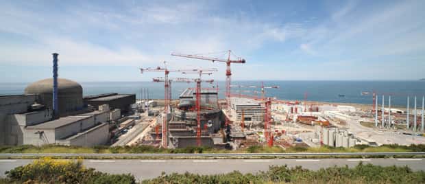 Le réacteur EPR en construction sur le site de Flamanville. © energie.edf.com