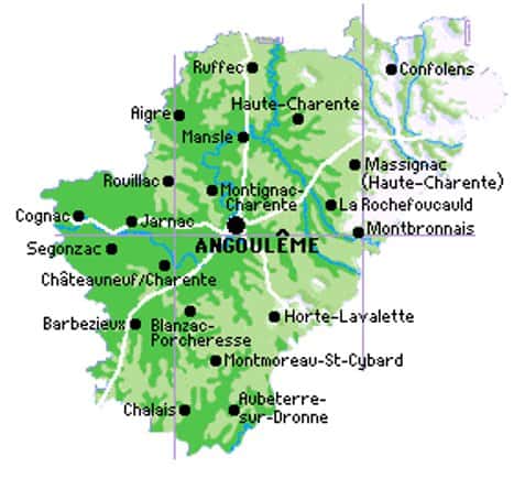 Carte de la Charente. © DR