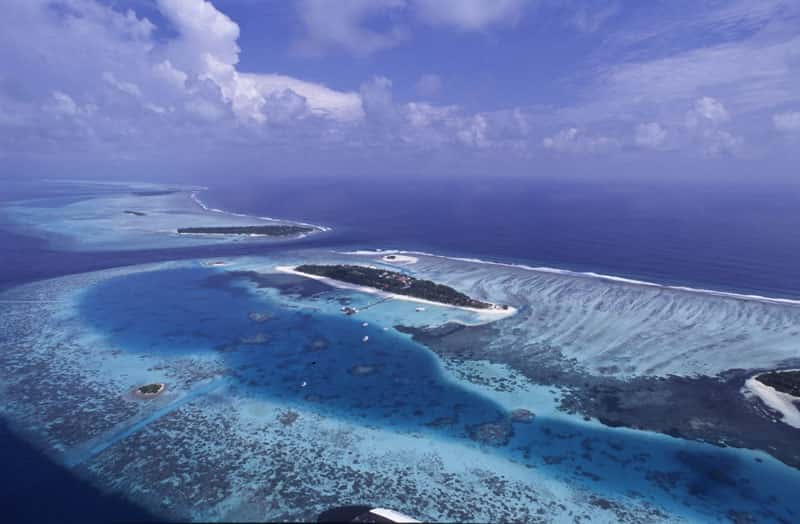 L’archipel des Maldives est très vulnérable face à la montée des eaux. © Alexis Rosenfeld, reproduction interdite