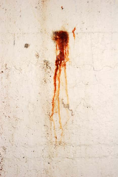 Les traces de sang sur une scène de crime sont de vrais indices. © Bjorgvin Gudmundsson, Stockvault