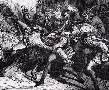 L'assassinat de Louis d'Orléans par les partisans de la Bourgogne est le sommet de la lutte entre les deux partis. © DR 