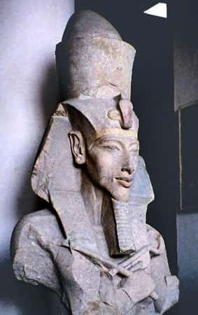 Buste d'Akhenaton au musée égyptien du Caire. © Hajor, CC by-sa 1.0