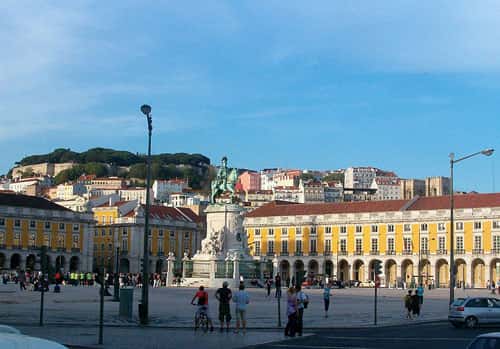 La Praça do Comércio, dans le quartier de la Baixa, à Lisbonne. © Koshelyev, CC by-sa 3.0