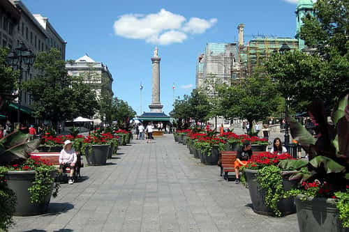 La place Jacques Cartier fait partie des lieux typiques de Montréal. © Wallyg, Flickr, CC by-nc-sa 2.0