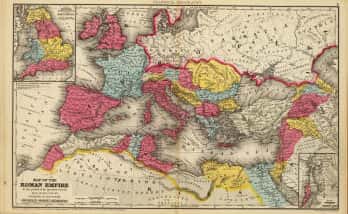 Carte de l'Empire romain à l'époque de sa plus grande étendue, vers 107 ap. J.-C. Numa Pompilius a ajouté deux mois au calendrier romain, qui n'en comptait que dix. © DP