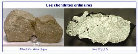Des chondrites ordinaires. © DR